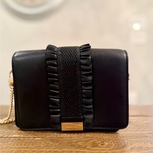 Michael Kors Black Crossbody Bag with Gold Chain